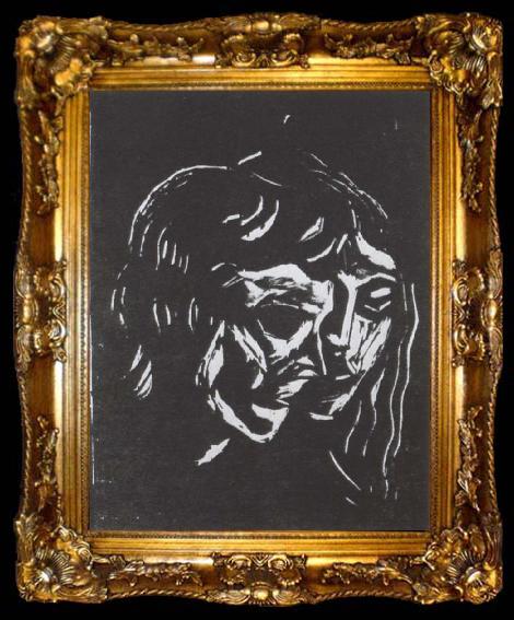 framed  Edvard Munch Female and male, ta009-2